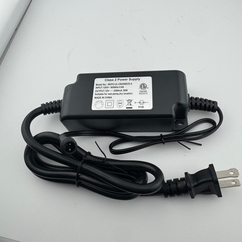Sumaote Power Adapter Transformer 12V 30W RKPO-UL1202500CD-4 Black Good